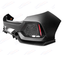 For 2017-2021 Honda Civic Hatchback Type-R Look Rear Bumper Garnish W/Reflector-7