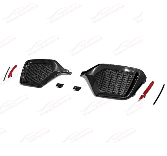 For 2017-2021 Honda Civic Hatchback Type-R Look Rear Bumper Garnish W/Reflector