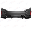 For 2017-2021 Honda Civic Hatchback Type-R Look Rear Bumper Garnish W/Reflector-9