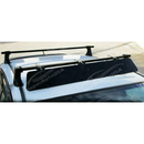 Uninstalled universal 43" crossbar wind fairing air deflector kit