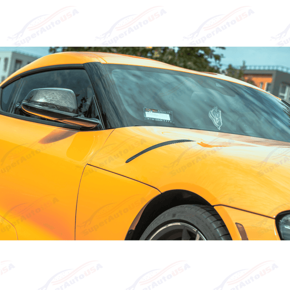 For 2020-Up Toyota Supra Carbon Fiber Front Side Hood Duct Cover