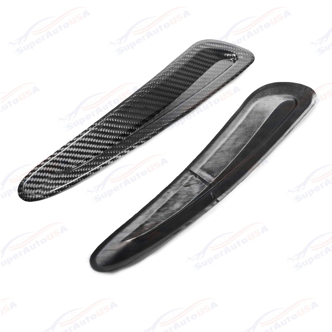 For 2020-Up Toyota Supra Carbon Fiber Front Side Hood Duct Cover-13