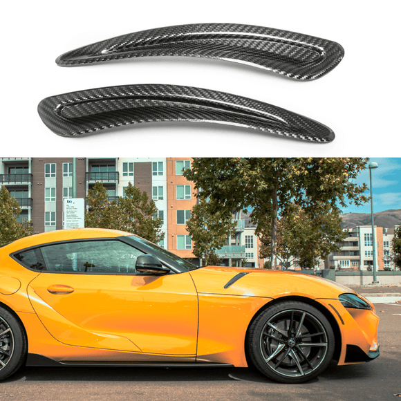 For 2020-Up Toyota Supra Carbon Fiber Front Side Hood Duct Cover