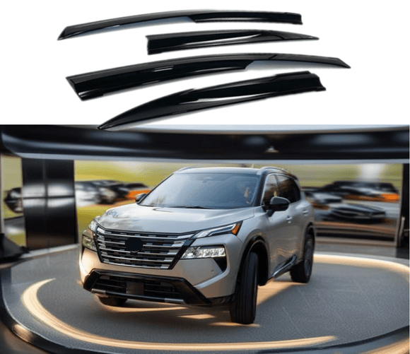 Fit 2021-2024 Nissan Rogue Vent Window Visors Rain Sun Wind Guards Shade Deflectors