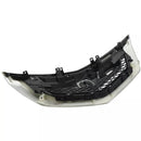 This is a product rear side view of the silver painted ornamental grille for 2009-2011 Acura TL front bumper by SuperAutoUSA