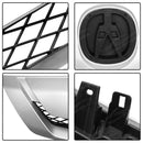 This is a product details of the silver painted ornamental grille for 2009-2011 Acura TL front bumper by SuperAutoUSA