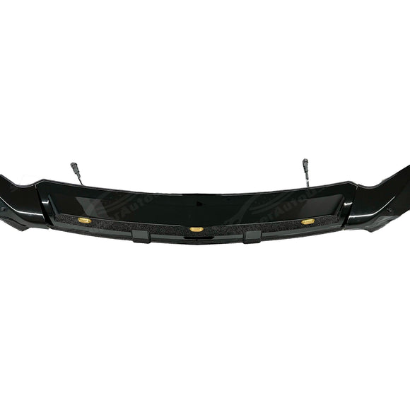 Fits 2019-2024 Mercedes Benz Sprinter W907 Black w/LED Hood Bug Deflector