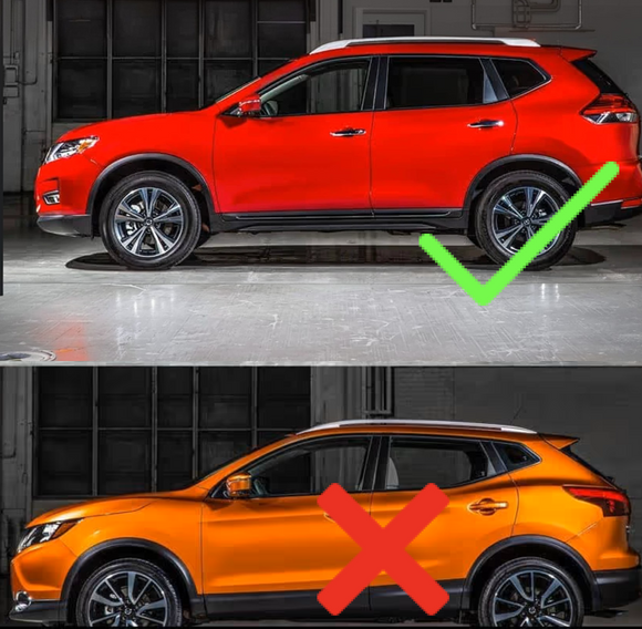 For Nissan Rogue 2014-2020 In-Channel Vent Window Visors Rain Guards Deflectors