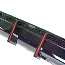 Difusor trasero negro brillante compatible con BMW G20 2019-2022 con luz de freno LED y divisores de esquina -16