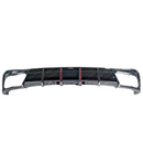 Difusor trasero negro brillante compatible con BMW G20 2019-2022 con luz de freno LED y divisores de esquina -26