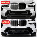 Se adapta a BMW Serie 5 G30 2017-2023 Faldones laterales de carrocería en negro brillante Divisores debajo de los alerones Panel basculante Labios de extensión inferiores -6