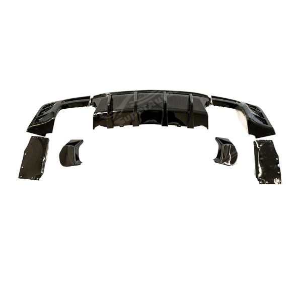 Carbon Fiber Print Rear Bumper Diffuser Lip For 2016-2024 Chevrolet Camaro