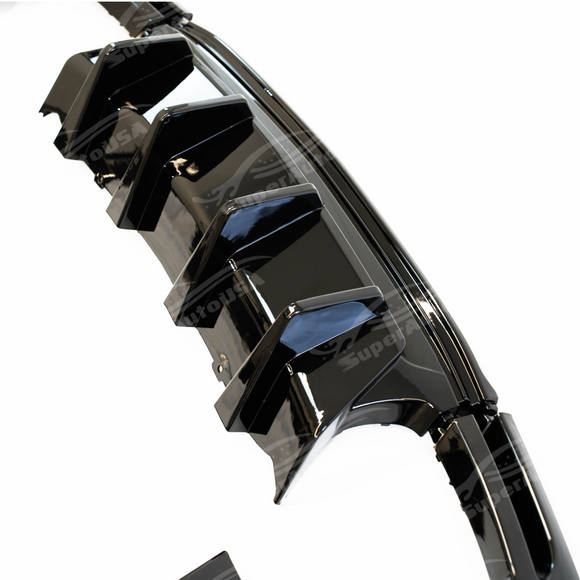 Carbon Fiber Print Rear Bumper Diffuser Lip For 2016-2024 Chevrolet Camaro