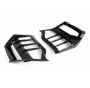 For 2020-2027 Corvette C8 Z51 Stingray 2 Pieces Gloss Black Rear Bumper Diffuser Spoiler-4