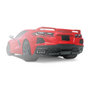 For 2020-2027 Corvette C8 Z51 Stingray 2 Pieces Gloss Black Rear Bumper Diffuser Spoiler-1
