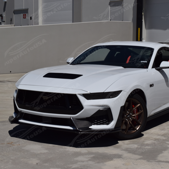 2024-2026 Mustang S650 - Front Bumper Aero Canards - Carbon Fiber