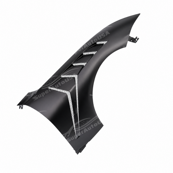 For 2018-2023 Ford Mustang GTD Style Vented Body Fender Stainless Steel