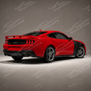 For 2018-2023 Ford Mustang GTD Style Vented Body Fender Stainless Steel-5
