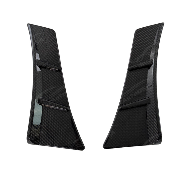 2024-2026 Mustang S650 - Front Bumper Aero Canards - Carbon Fiber