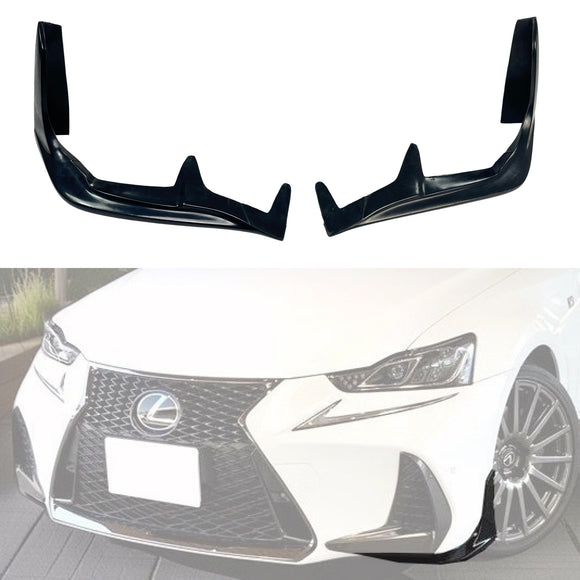 For 2017-2020 Lexus IS 200t/300/350 F-Sport JDM TRD Style Front Bumper Lower Corner Lips