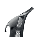 Low angle perspective of the Subaru WRX STI with Real Carbon Fiber Front Side Fender Panel Body Kit, accentuating the car's dynamic and powerful stance