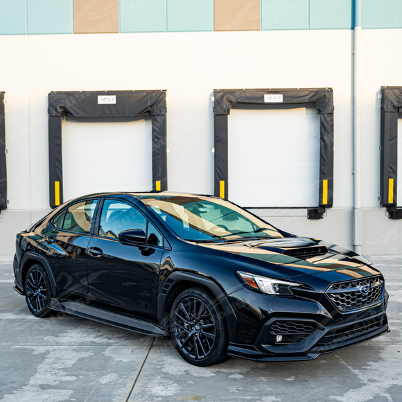 Fits 2022-2025 Subaru VB WRX Carbon Fiber Print Front Splitter Spoiler Lip