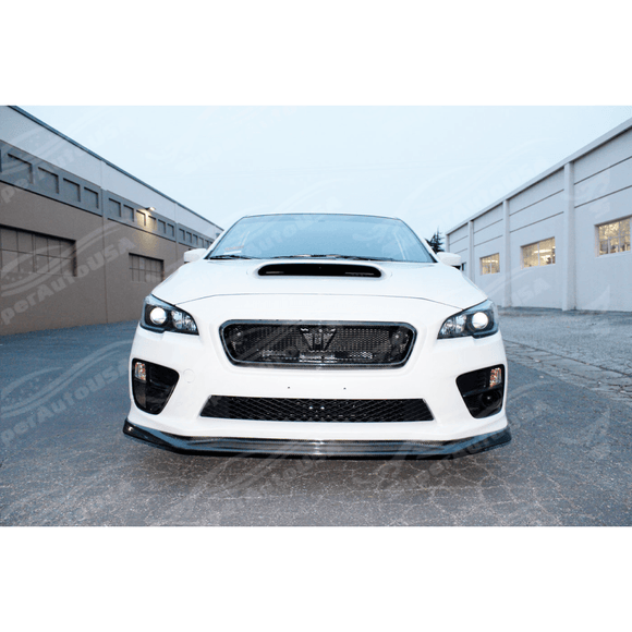 Real Carbon Fiber Front Grilles Mesh Replacement for 2015 Subaru WRX STI