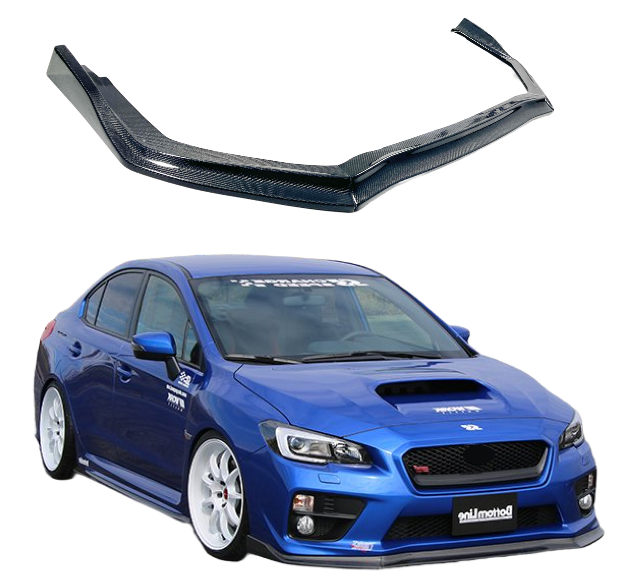 2017 Subaru WRX STI Premium carbon fiber front spoiler