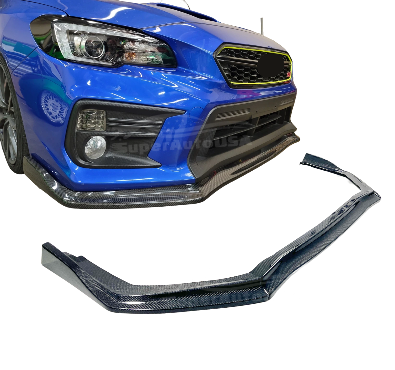 2015 Subaru WRX STI Real carbon fiber front splitter