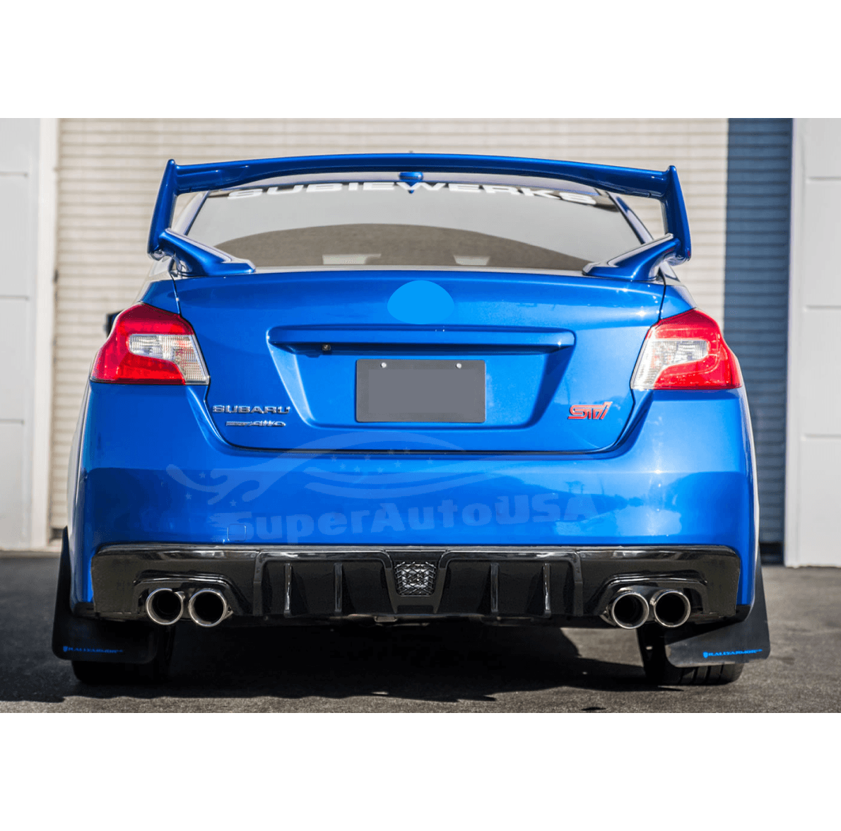 carbon fiber rear bumper chassis for 2016 Subaru WRX STI