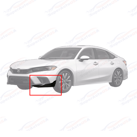 Front Corner Splitter | Fits Honda Civic (2022-24)