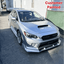 PU Front Splitter Spoiler Lip Black Fits Subaru WRX STI (2015-2021)-5