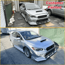 PU Front Splitter Spoiler Lip Black Fits Subaru WRX STI (2015-2021)-7