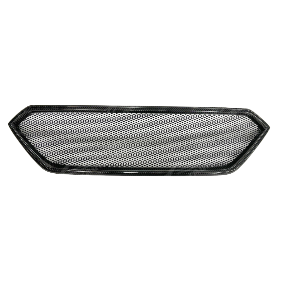 Sporty style car grille on the 2022-24 Subaru WRX STI, constructed from pure carbon fiber for a blend of style and functionality.