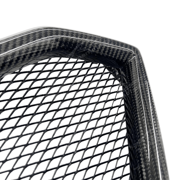 Profile view emphasizing the sporty style car grille of the 2022-24 Subaru WRX STI, enhancing the vehicle's dynamic appearance