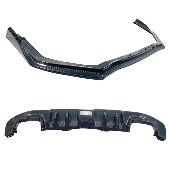 2015 Subaru WRX STI Real carbon fiber rear lip bumper diffuser