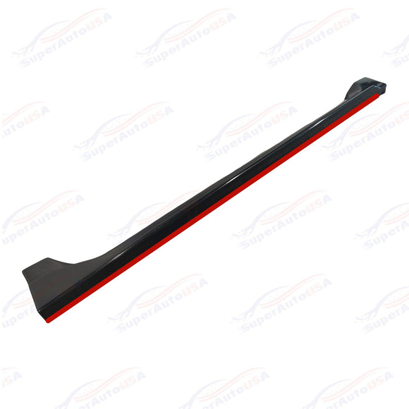 Se adapta al kit de carrocería de faldones laterales estilo JDM negro Subaru WRX STI 15-21 con molduras rojas