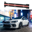 Se adapta al kit de carrocería de faldones laterales estilo JDM negro Subaru WRX STI 15-21 con molduras rojas-1
