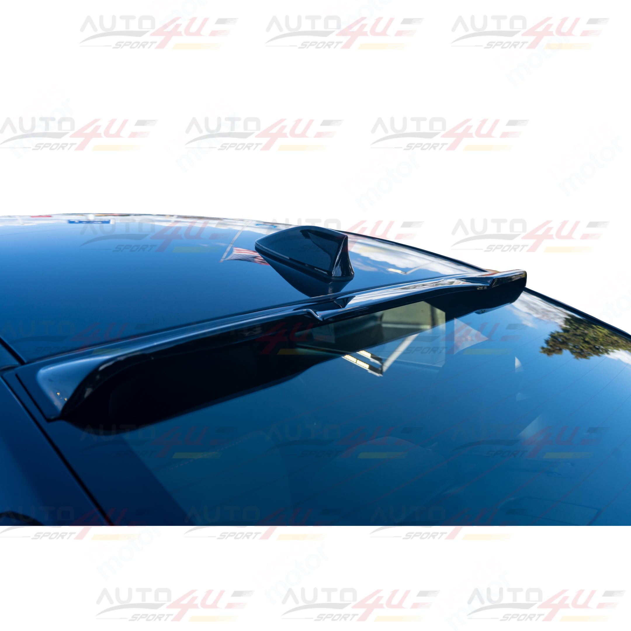 Fits for 2014-2021 Mazda6 Gloss Black ABS Rear Roof Window Visor Spoiler Wing