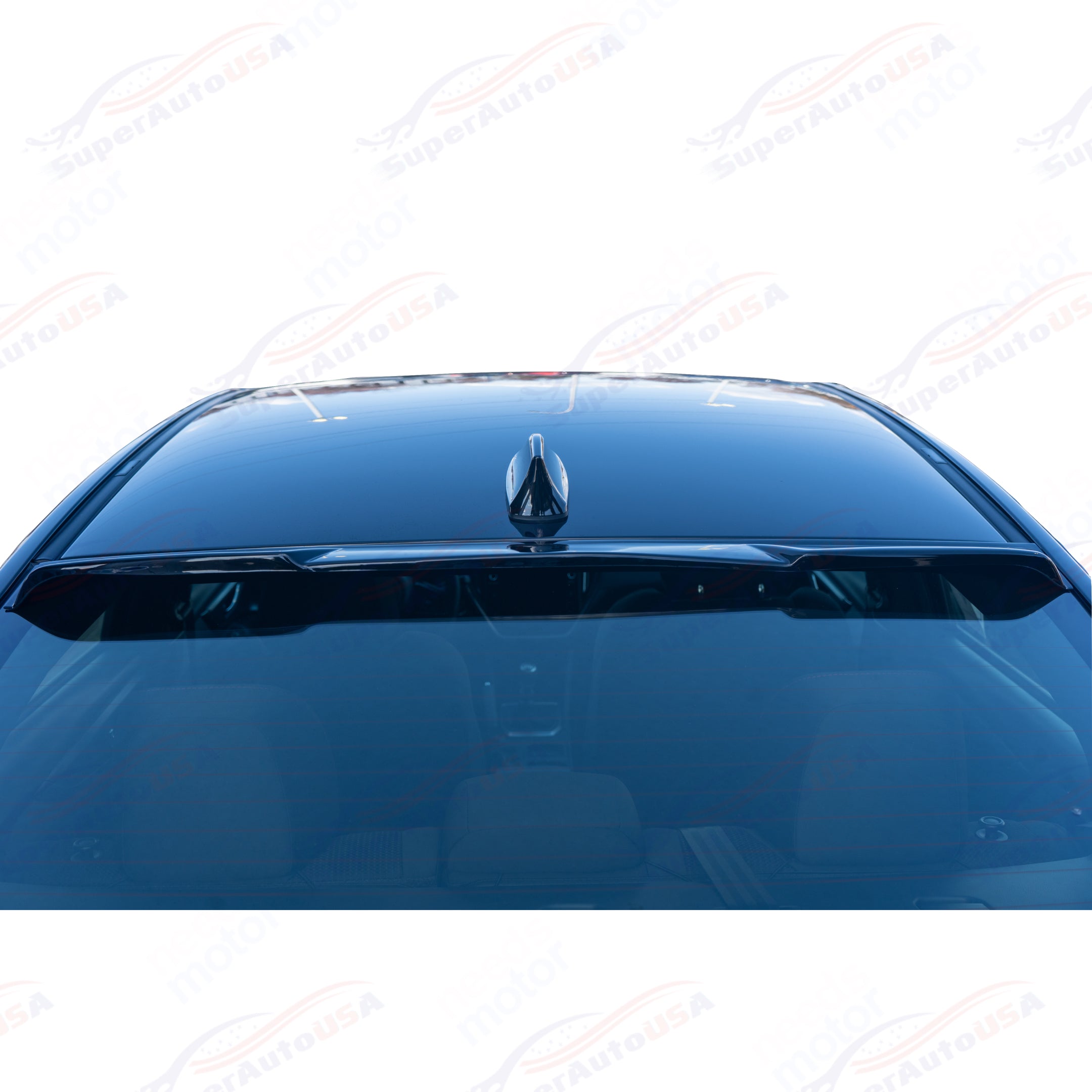 For Chevrolet Camaro 2010-15 ABS Gloss Black Rear Roof Window Visor Spoiler Wing