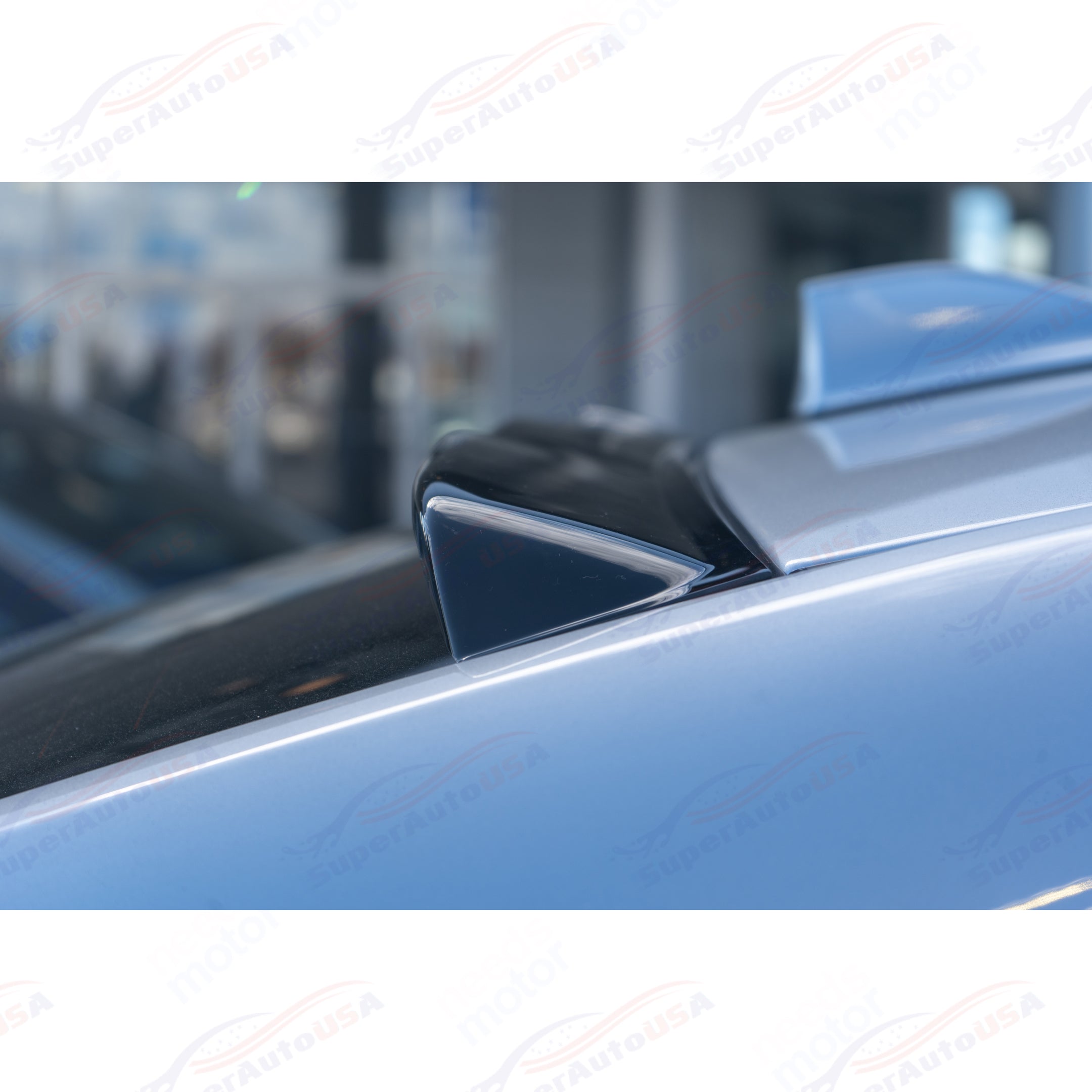 Fits 2014-2022 INFINITI Q60 ABS Gloss Black Rear Roof Window Visor Spoiler Wing-6