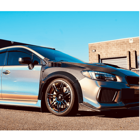 Fit 2015-2021 Subaru WRX STI Va Matte Black Wide Body Fender Flares