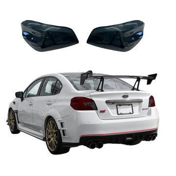 Cubiertas superpuestas teñidas oscuras para luces traseras de Subaru WRX/STI 2015-2021 