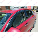 For Honda Civic Hatchback 2022-2025 In-Channel Window Visor Vent Rain Sun Shade Deflectors-3
