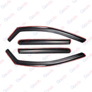 For Honda Civic Hatchback 2022-2025 In-Channel Window Visor Vent Rain Sun Shade Deflectors-5