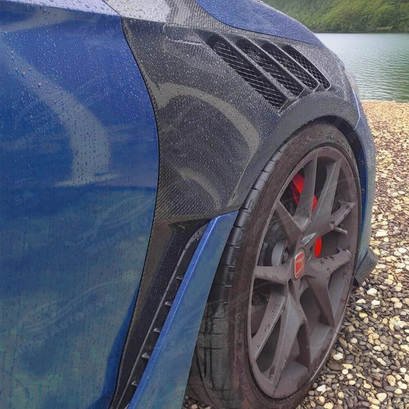 Guardabarros laterales defectuosos, estilo M3 y M4, de acero negro, para BMW Serie 3 F30 12-18