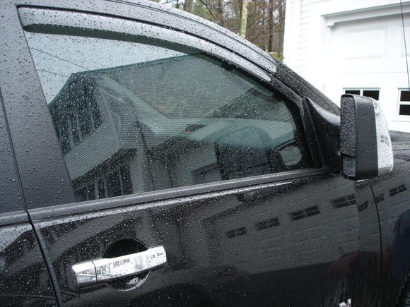 Fit 2015-2021 Chevrolet Colorado In-Channel Vent Window Visors Rain Sun Wind Guards Shade Deflectors