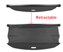 Se adapta a Infiniti QX50 2019-2020, cubierta de carga retráctil para baúl trasero y red gratuita (negra) -3