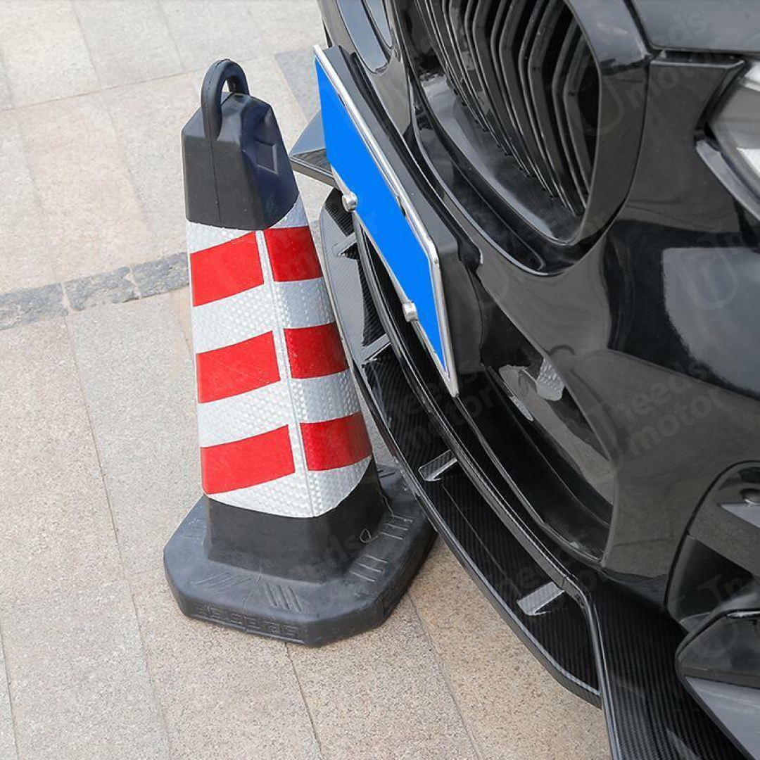 Fits 2018-2021 BMW X3 G01 Carbon Fiber Print Front Bumper Lip Splitter Spoiler