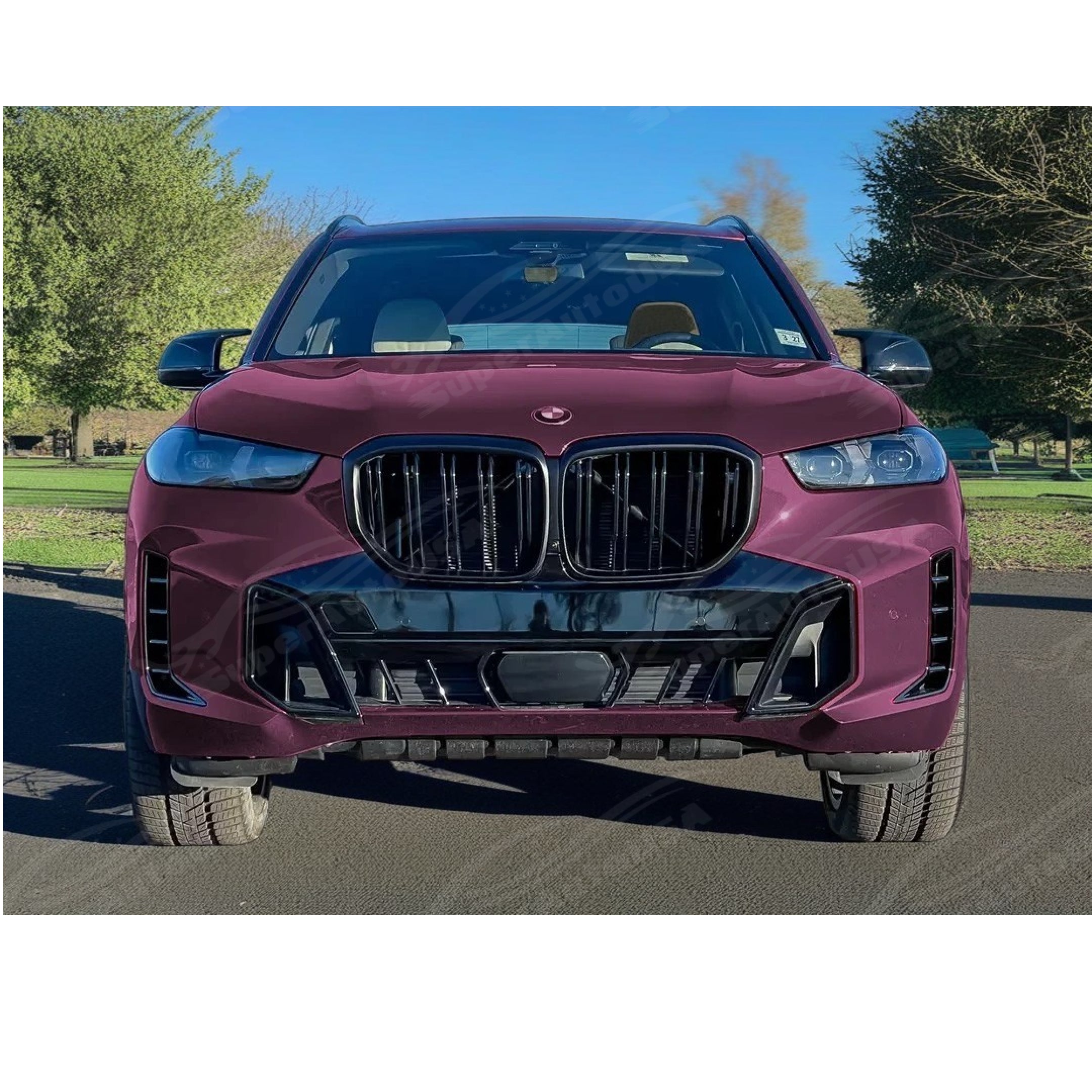 For 2024-25 BMW X5 G05 LCI M Sport Professional Style Gloss Black Shadow Line Front ornamental Grille